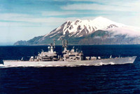 [ẢNH] Kinh ngạc sức mạnh tuần dương hạm hạt nhân của Hải quân Mỹ