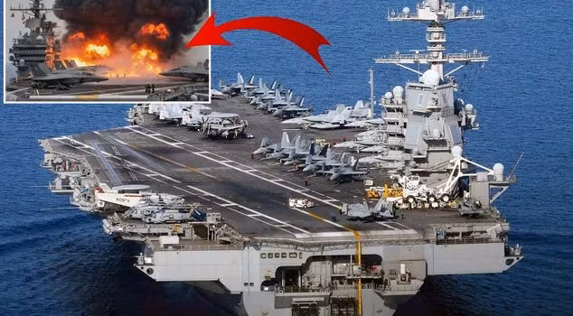 Mỹ che giấu thiệt hại nghiêm trọng của tàu sân bay USS Gerald R. Ford trong trận chiến Iran