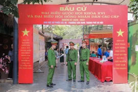 Công an phường Cửa Nam sẵn sàng cho ngày hội bầu cử toàn dân