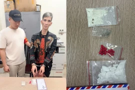 Nam thanh niên bị lực lượng 141 phát hiện giấu "chất cấm" trong túi áo khoác