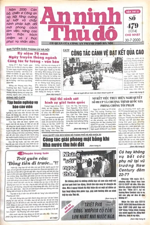 Báo An ninh Thủ đô số 01314, ngày 30/07/2000