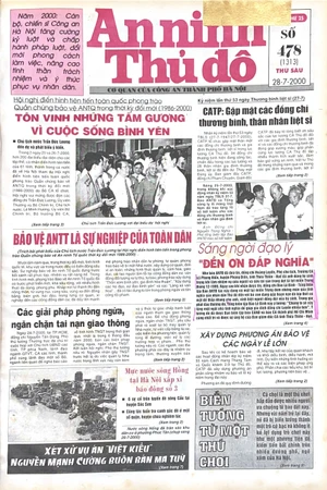 Báo An ninh Thủ đô số 01313, ngày 28/07/2000
