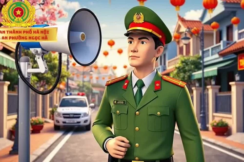 Công an phường Ngọc Hà đẩy mạnh ứng dụng công nghệ số trong công tác tuyên truyền