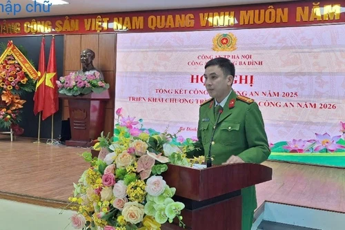 Công an phường Ba Đình quyết tâm phục vụ nhân dân một cách tốt nhất