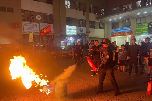 Tăng cường phòng cháy tại khu dân cư, bảo đảm an toàn tuyệt đối Đại hội Đảng lần thứ XIV