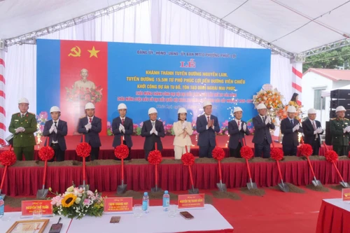 Phường Phúc Lợi đồng loạt khánh thành, khởi công công trình hạ tầng, tạo đà phát triển đầu Xuân 2026