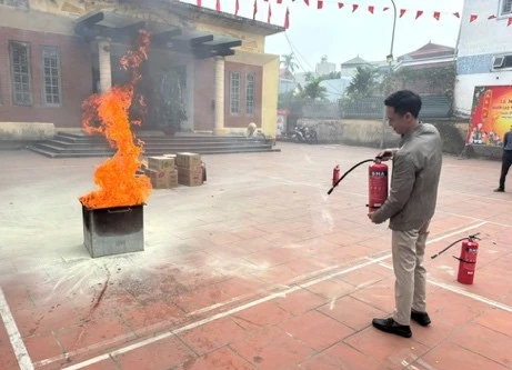 Siết chặt an toàn phòng cháy tại chùa Bối Khê 