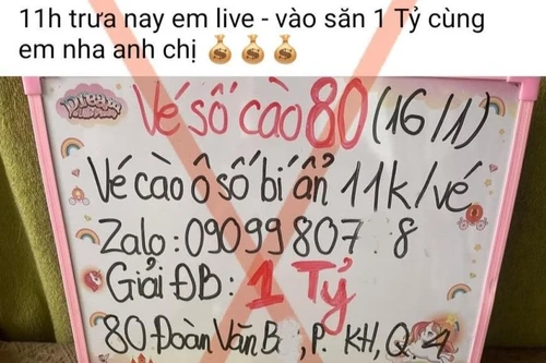 Cảnh giác bẫy “xổ số cào online” trên mạng xã hội