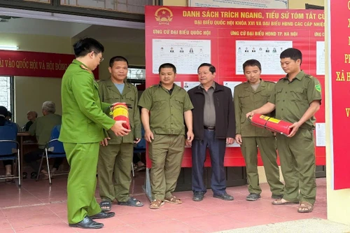 Siết chặt công tác phòng cháy tại 4.097 điểm bỏ phiếu, bảo đảm tuyệt đối an toàn ngày bầu cử