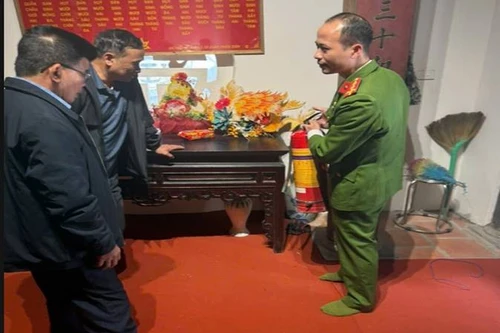 Siết chặt công tác phòng cháy tại các cơ sở thờ tự