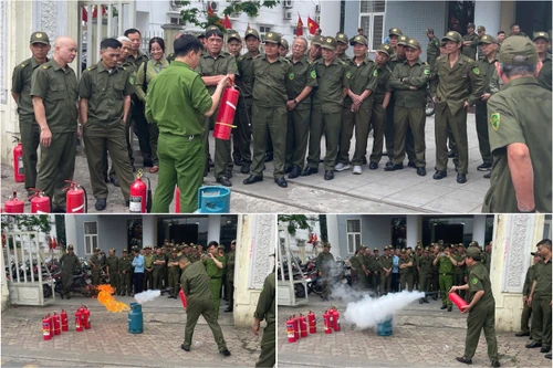 Nâng cao nghiệp vụ phòng cháy cho lực lượng tham gia bảo vệ ANTT ở cơ sở
