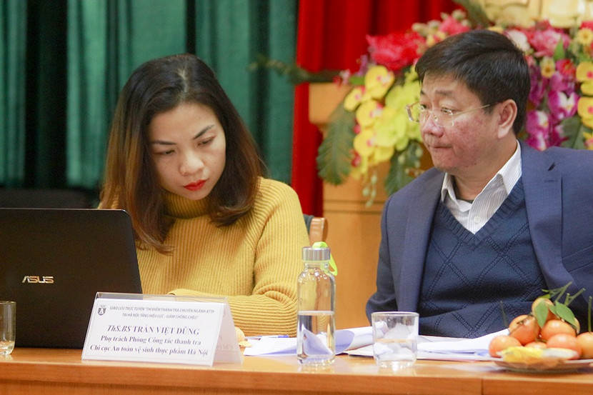 Giao lưu trực tuyến "Thí điểm thanh tra chuyên ngành ATTP ở Hà Nội: Tăng hiệu lực, giảm chồng chéo" ảnh 62