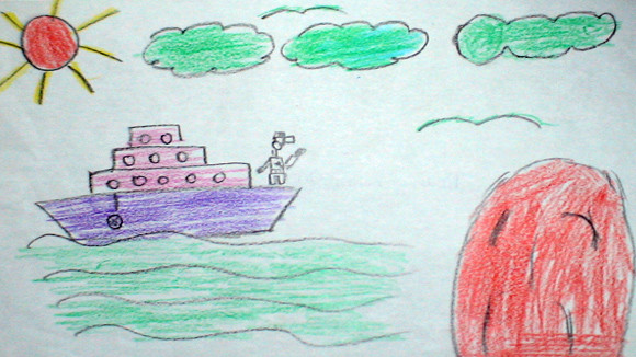 Tranh học sinh tiểu học Quốc tế Thăng Long “gửi các chiến sĩ canh giữ biển đảo quê hương” ảnh 6 Tranh học sinh tiểu học Quốc tế Thăng Long “gửi các chiến sĩ canh giữ biển đảo quê hương” ảnh 6