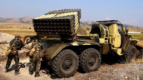 Dân quân Lugansk chiếm một hệ thống tên lửa đa nòng Grad ảnh 1