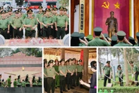 Lực lượng Tham mưu CATP Hà Nội dâng hương, báo công tại Khu di tích lịch sử Công an nhân dân