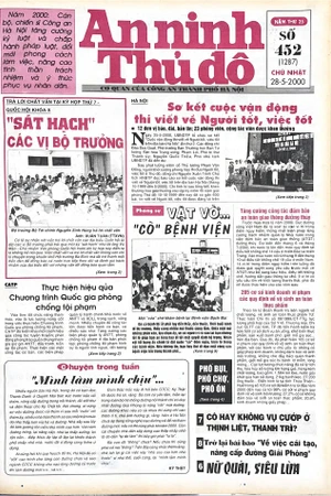 Báo An ninh Thủ đô số 01287, ngày 28/5/2000