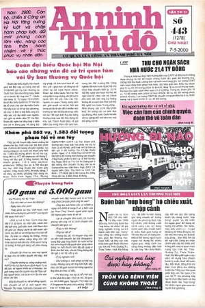 Báo An ninh Thủ đô số 01278, ngày 7/5/2000