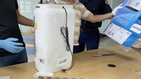 Cận cảnh vụ bắt giữ 7kg ma túy giấu trong máy lọc nước 