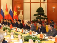 Tổng Bí thư Nguyễn Phú Trọng hội đàm với Tổng thống Liên bang Nga Vladimir Putin