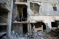 [Ảnh] Cuộc sống thường ngày giữa cảnh đổ nát vì bom đạn ở Gaza