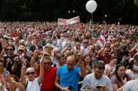 [Ảnh] Svetlana Tikhanovskaya - từ ‘bà nội trợ’ trở thành thủ lĩnh phong trào biểu tình ở Belarus