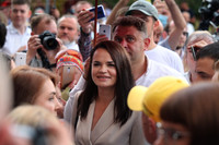 [Ảnh] Svetlana Tikhanovskaya - từ ‘bà nội trợ’ trở thành thủ lĩnh phong trào biểu tình ở Belarus