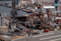 [Ảnh] Pháp lần đầu tiên ghép nối hai nửa để “tái sinh” tàu ngầm hạt nhân