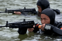 Đặc nhiệm Rồng biển của đảo Đài Loan ráo riết tập luyện