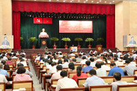 [Ảnh] Hội nghị trực tuyến toàn quốc quán triệt Nghị quyết Đại hội XIII của Đảng 