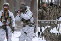 Hàng nghìn thanh niên Ukraine gia nhập lực lượng dự bị và ráo riết luyện tập