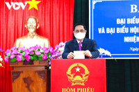 Hình ảnh các lãnh đạo Đảng, Nhà nước, Quốc hội đi bầu cử sáng 23-5