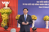 Hình ảnh các lãnh đạo Đảng, Nhà nước, Quốc hội đi bầu cử sáng 23-5