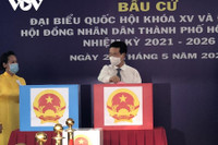 Hình ảnh các lãnh đạo Đảng, Nhà nước, Quốc hội đi bầu cử sáng 23-5