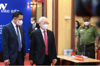 Hình ảnh các lãnh đạo Đảng, Nhà nước, Quốc hội đi bầu cử sáng 23-5