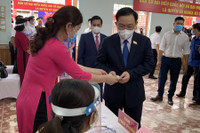 Hình ảnh các lãnh đạo Đảng, Nhà nước, Quốc hội đi bầu cử sáng 23-5