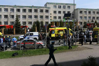 Hình ảnh mới nhất về vụ xả súng đẫm máu tại trường học ở Nga