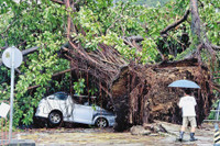Hồng Kông: Gió giật tới 234km/h, hàng chục người bị thương trong bão Wipha