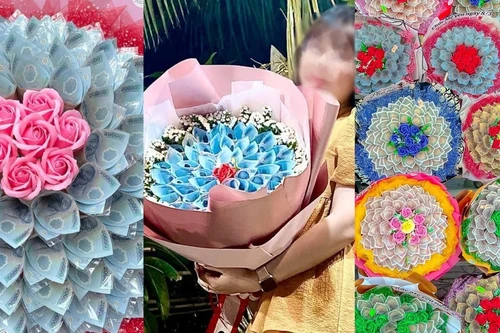 Tặng hoa tiền ngày Lễ Tình nhân: Cẩn trọng kẻo 'tiền mất, tật mang'