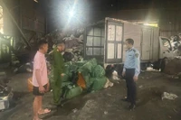 Phát hiện, thu giữ hơn 1,3 tấn nầm lợn bốc mùi khó ngửi