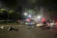 Điều tra vụ tai nạn giao thông liên hoàn trên đường Trung Kính 