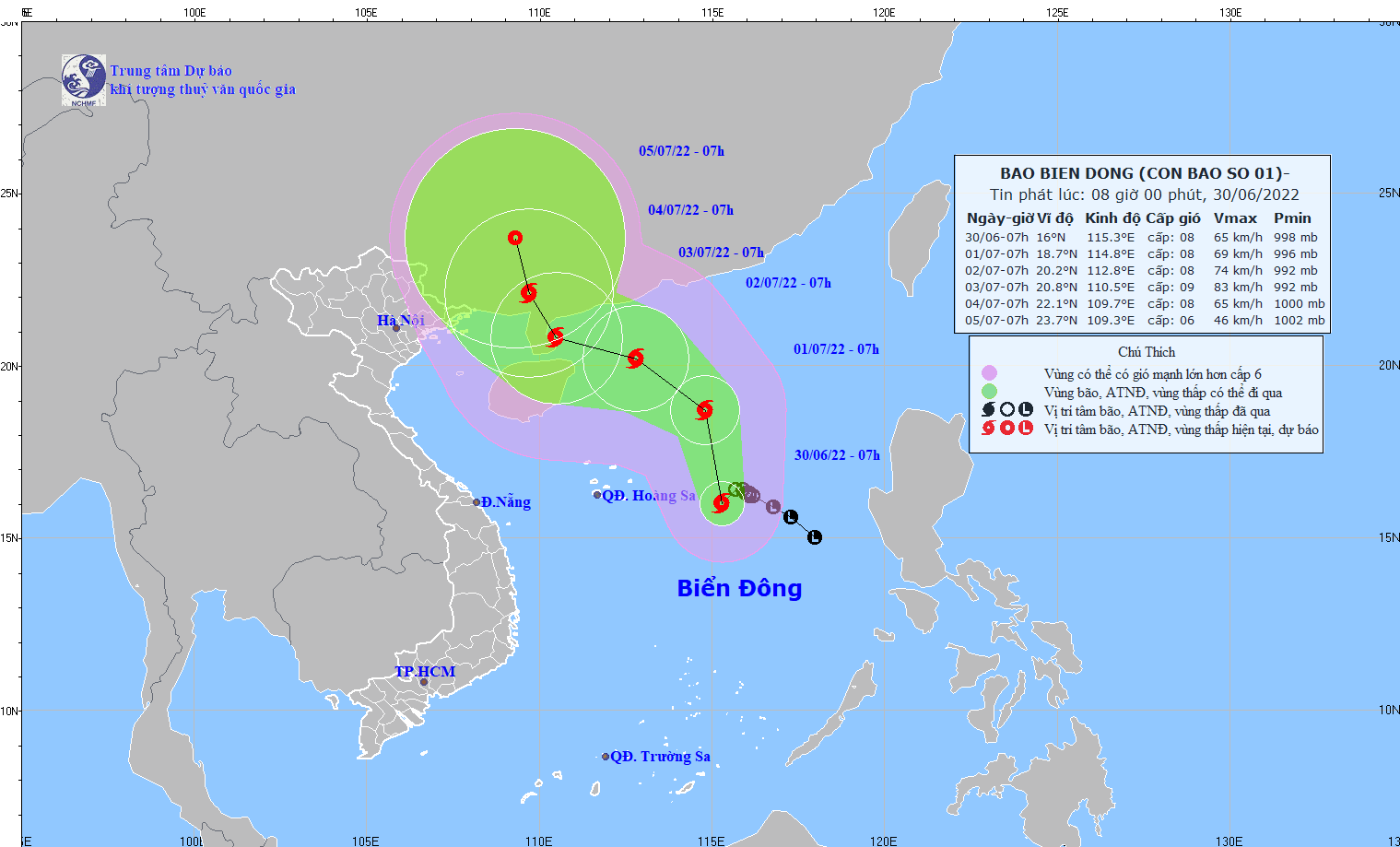 Bão số 1- cơn bão đầu tiên trong năm 2022 đang hoạt động trên Biển Đông Bão số 1- cơn bão đầu tiên trong năm 2022 đang hoạt động trên Biển Đông