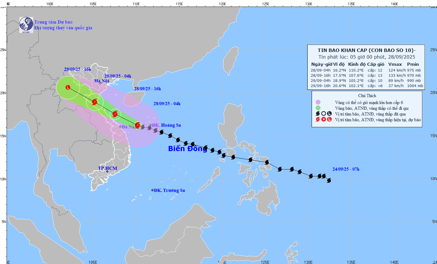 Bão số 10 có tốc độ di chuyển rất nhanh, gấp đôi bình thường Bão số 10 có tốc độ di chuyển rất nhanh, gấp đôi bình thường