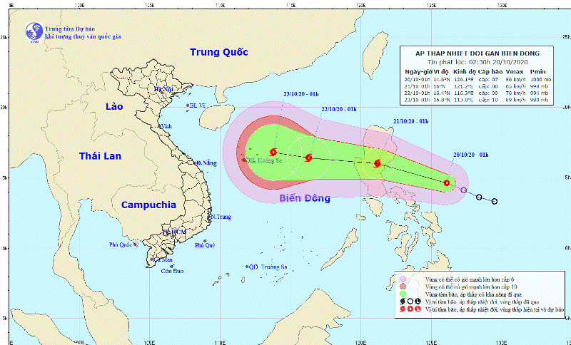 Áp thấp nhiệt đới đã áp sát Biển Đông, trong ngày hôm nay được dự báo mạnh lên thành bão Áp thấp nhiệt đới đã áp sát Biển Đông, trong ngày hôm nay được dự báo mạnh lên thành bão