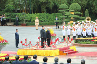 [Ảnh] Toàn cảnh lễ đón chính thức Chủ tịch Triều Tiên Kim Jong-un tại Phủ Chủ tịch