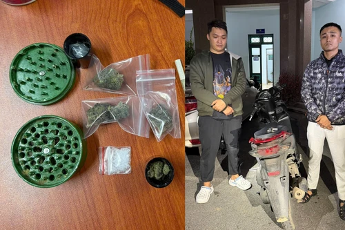 Tổ công tác 141 tuần tra bảo vệ Tết, bắt giữ hai đối tượng mang ma túy theo sử dụng