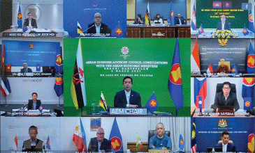 Điểm cầu các nước ASEAN tham dự hội nghị