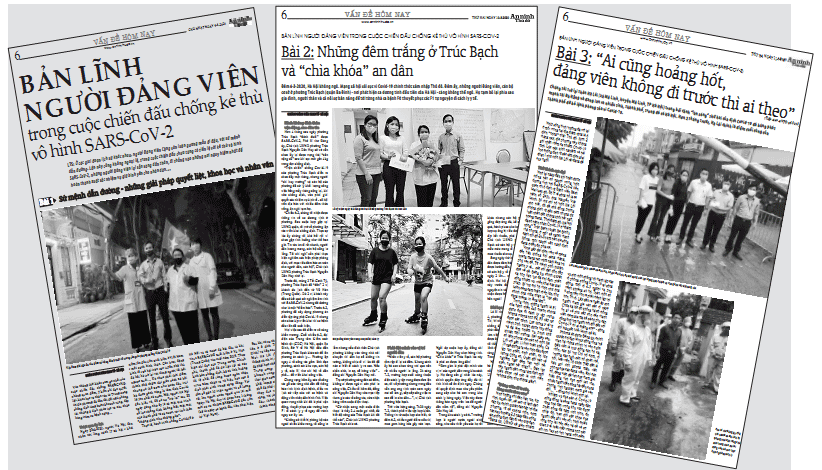 Loạt bài viết “Bản lĩnh người Đảng viên trong cuộc chiến đấu chống kẻ thù vô hình SARS-CoV-2” của nhóm phóng viên Báo An ninh Thủ đô đoạt giải C giải Báo chí toàn quốc về xây dựng Đảng (Giải Búa liềm vàng) lần thứ V - năm 2020