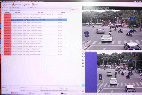 Những trường hợp vi phạm giao thông sẽ được các thiết bị giám sát thông minh báo về trung tâm chỉ huy bằng những ký hiệu riêng