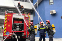 Diễn tập phương án chữa cháy, cứu nạn, cứu hộ tại Trường Tiểu học, Trung học cơ sở và Trung học phổ thông Dewey Ocean Park