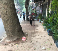 Tuyên truyền nhắc nhở hộ kinh doanh không lấn chiếm vỉa hè, phố hoa cây cảnh trên đường Hoàng Hoa Thám